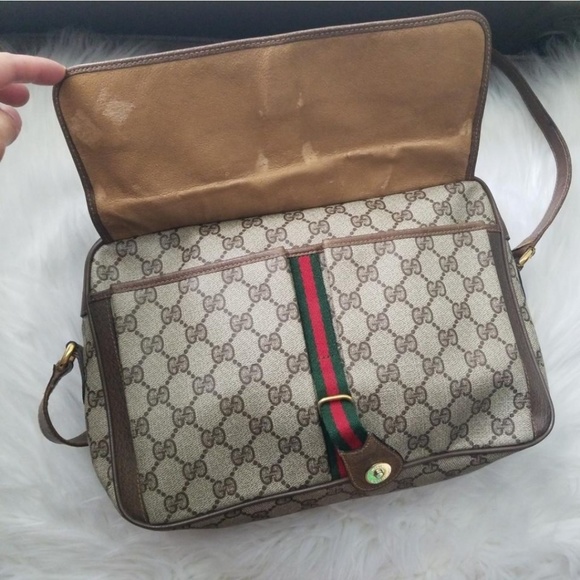 Authentic Vintage Gucci Messenger Shoulder Bag - Picture 5 of 8